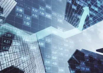 creative digital financial numbers or index data