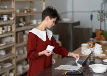 young female entrepreneur pottery studio owner