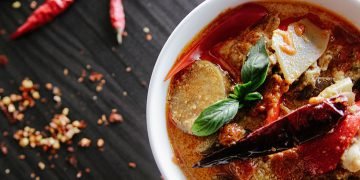 Mediterranean Rice Bowls with Red Pepper Sauce