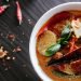 Mediterranean Rice Bowls with Red Pepper Sauce