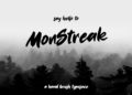 MonStreak FREE Brush Font