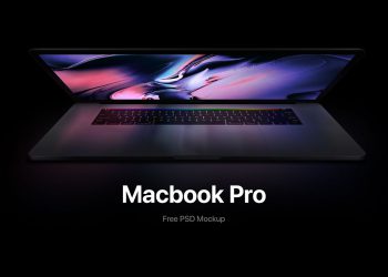 Macbook Pro Angled Mockup
