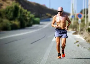 running man shirtless