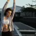 woman stratching in the morning