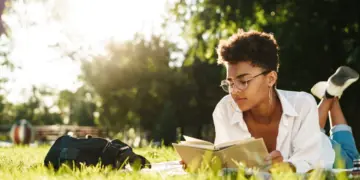 woman lying outdoors