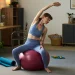 woman stretching