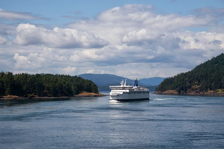 a large ship sailing