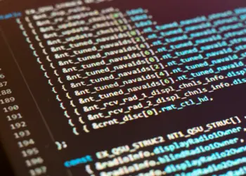 computer code snippet on a dark background