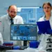 scientists reviewing dna strands in modern