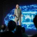 woman presents about ai to audience