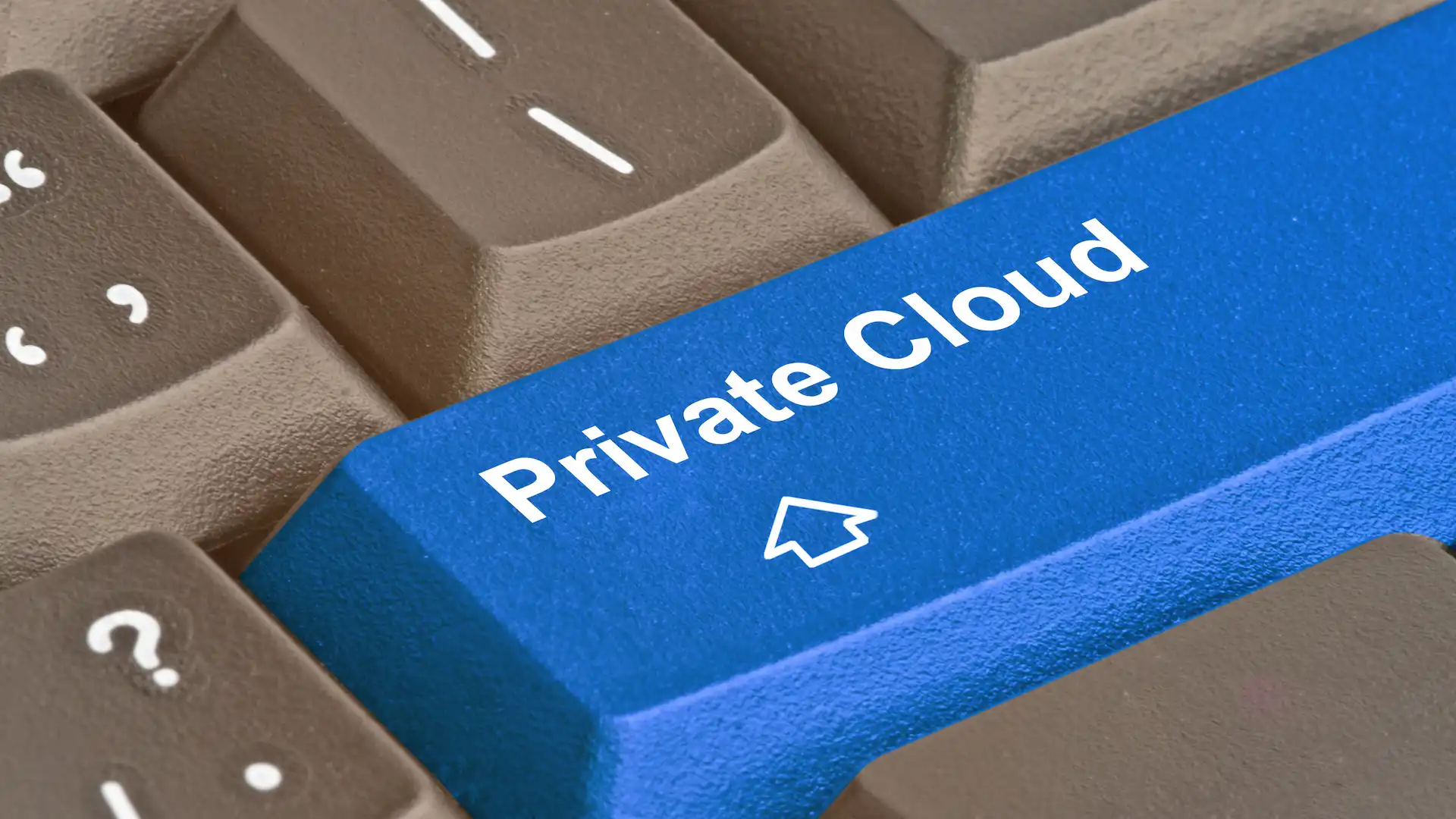 keyboard with key for private cloud