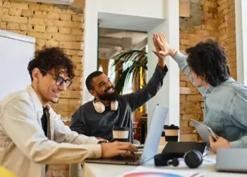 teamwork and collaboration during a productive