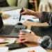 young adult working at home with graphics tablet
